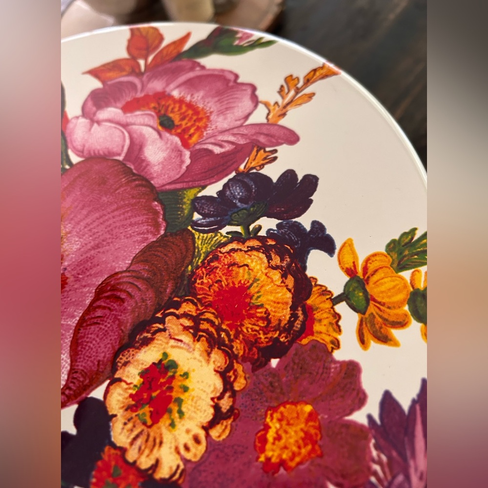Mackenzie Childs floral cheese Course platter - Picture 11 of 15
